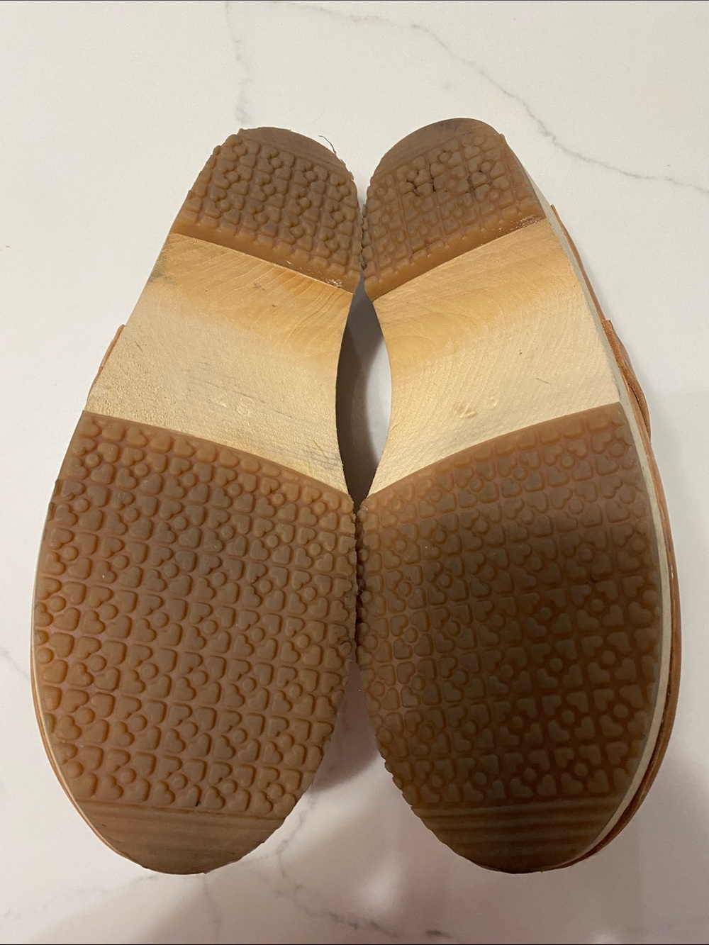 Lotta From Stockholm Tan Leather Slip-On Clogs SIZE 37 6.5 or 7 - Picture 5 of 9